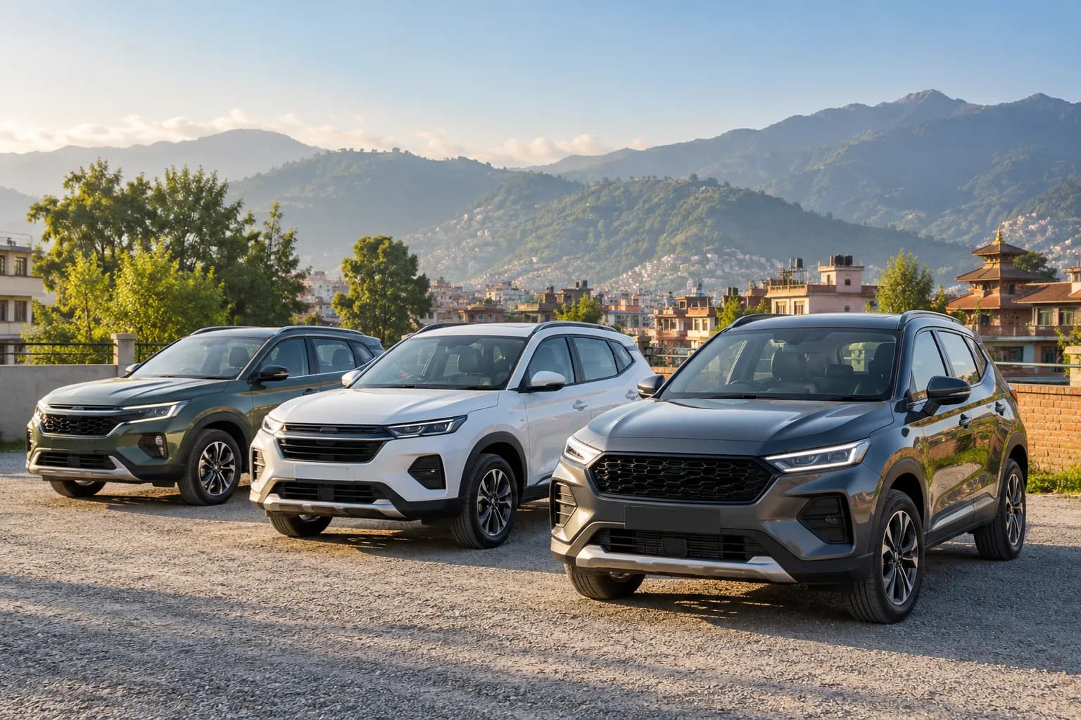 Illustrative SUV fleet in Kathmandu valley